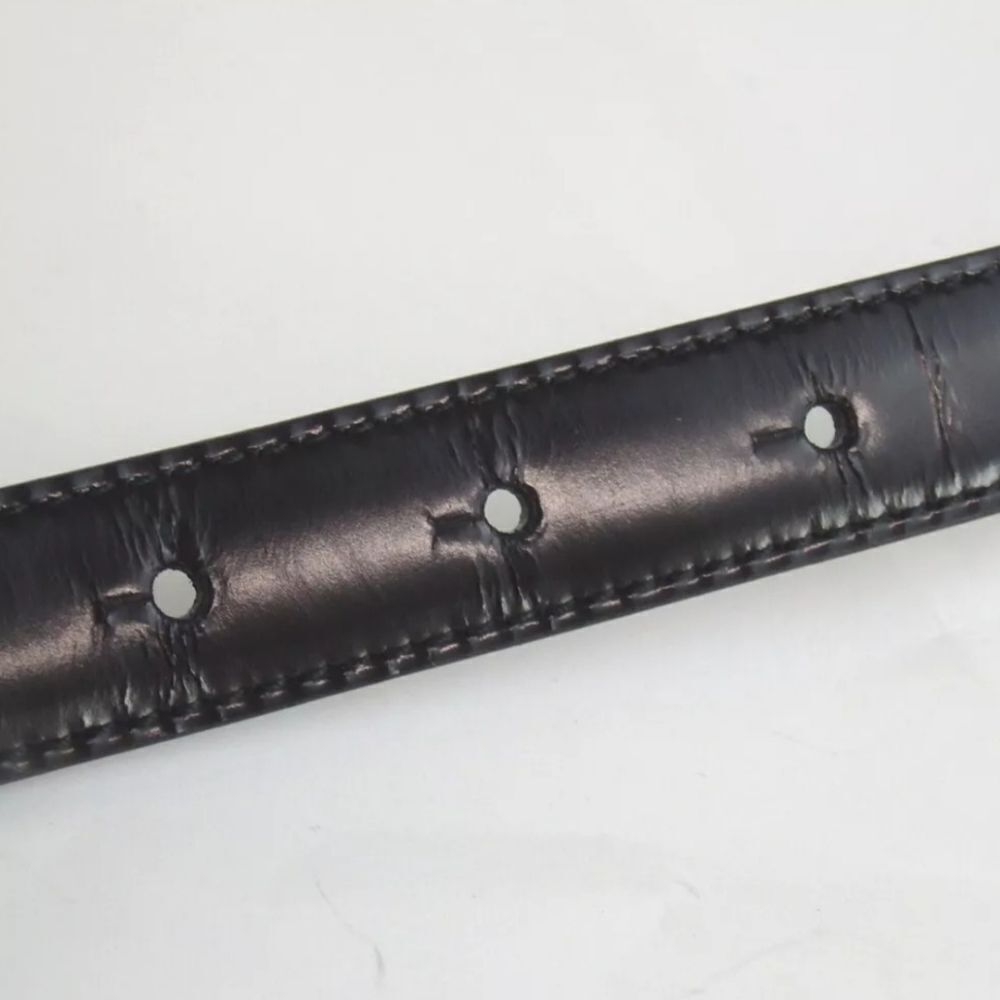 Authentic GUCCI 036.2194.0980.5 Interlocking Small GG 70/28 Leather Belt [Used] - Picture 8 of 12